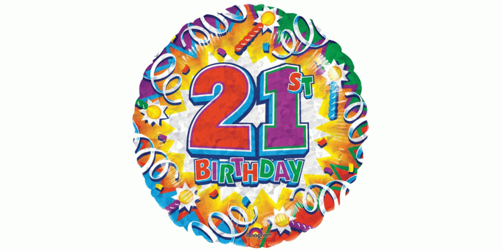 21st Birthday Balloon   