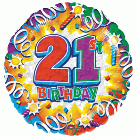 21st Birthday Balloon   