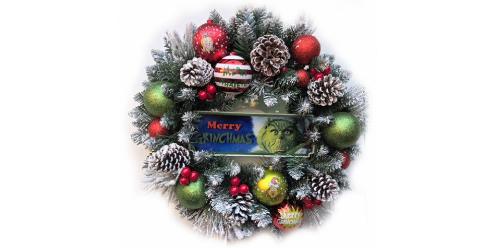 Merry Grinchmas Festive Wreath
