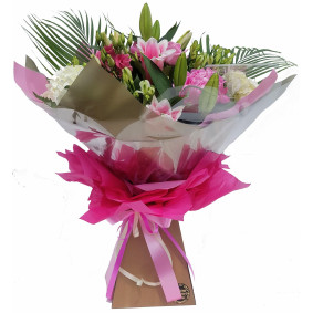 Florist Choice pink Hand-tied Bouquet