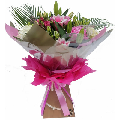 Florist Choice pink Hand-tied Bouquet