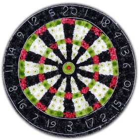 Dartboard tribute