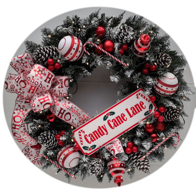 Candy Cane Lane  Wreath