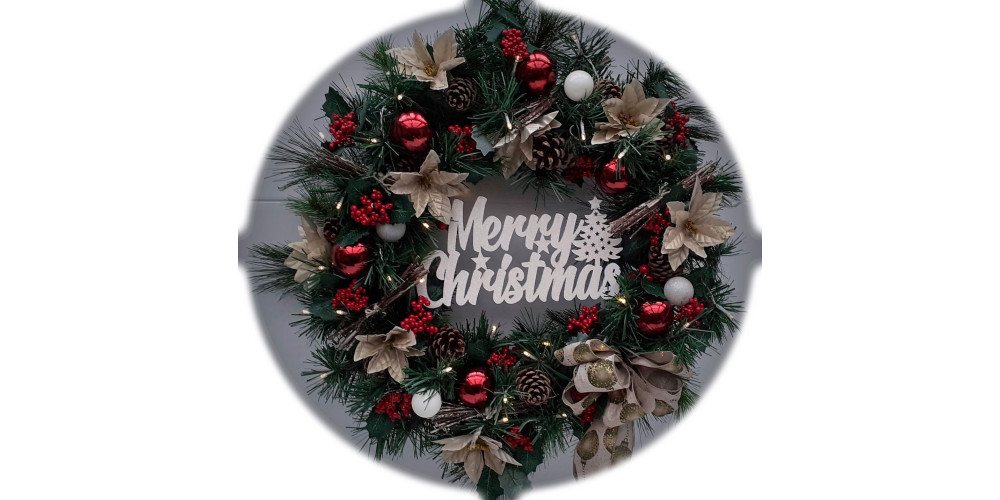 Merry Christmas Wreath