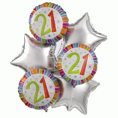 21st Birthday Balloon Bouquet 