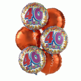 40th Birthday Balloon Bouquet 