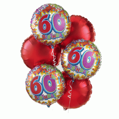 60th Birthday Balloon Bouquet 