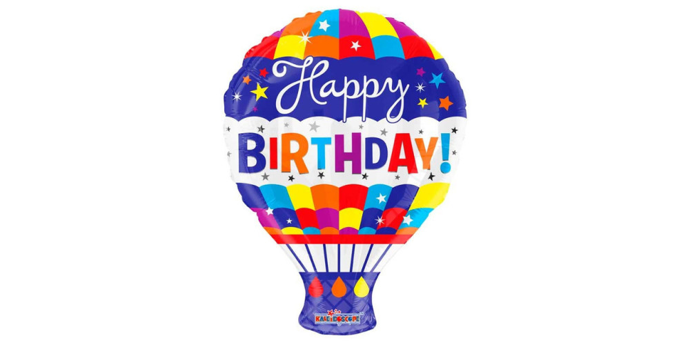 Happy Birthday Hot Air Balloon Shape