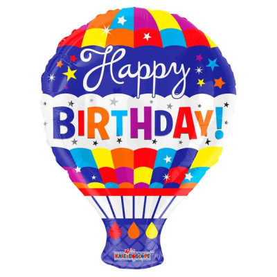 Happy Birthday Hot Air Balloon Shape