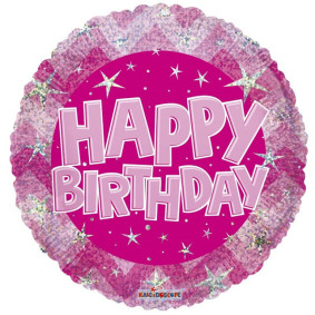 Happy Birthday Balloon Holographic