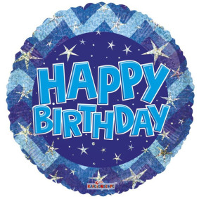 Happy Birthday Balloon Holographic