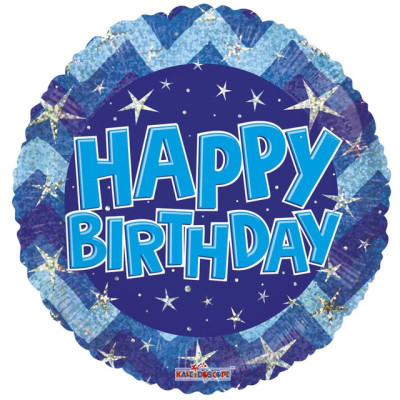 Happy Birthday Balloon Holographic