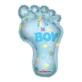 Baby Boy Footprint Shape Balloon