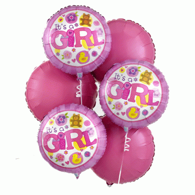Baby Girl Balloon Bouquet 