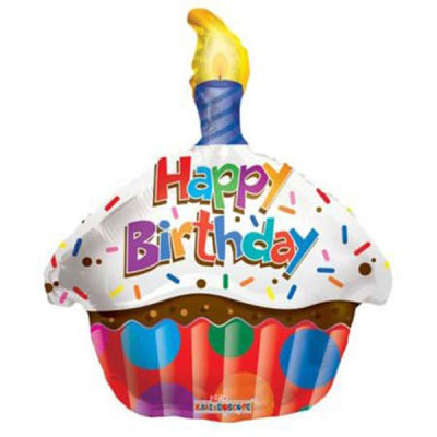 Happy Birthday Cup Cake Balloon
