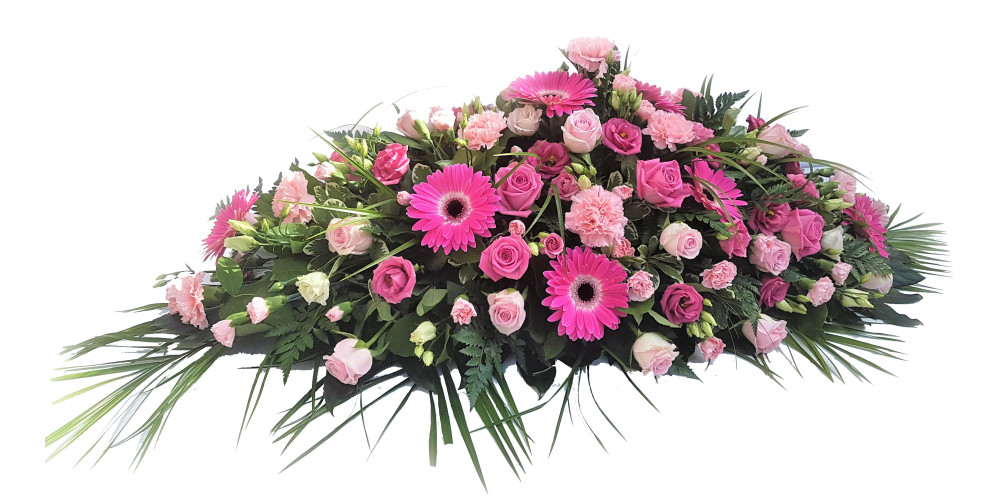 cerise gerbera double ended spray