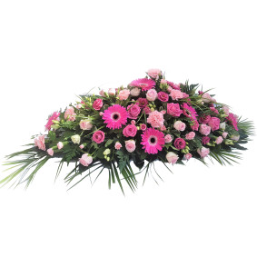 cerise gerbera double ended spray