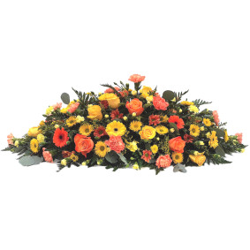 Autumn Sunset Casket Spray Autumn Sunset Casket Spray