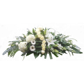 Modern Clustered Casket Spray Modern Clustered Casket Spray