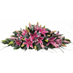 Oriental Lily Casket Spray Oriental Lily Casket Spray