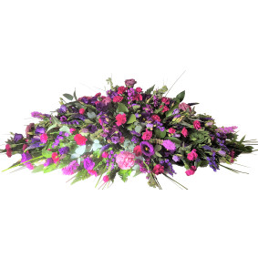 Florist Choice Purple Casket Spray