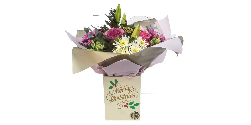 Christmas Wishes Hand Tied Bouquet