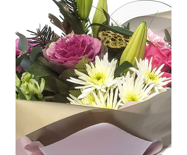 Christmas Wishes Hand Tied Bouquet