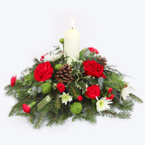 Christmas Candle Arrangement