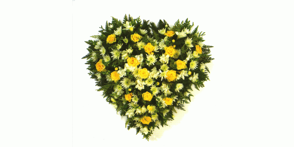 Yellow Open Heart 