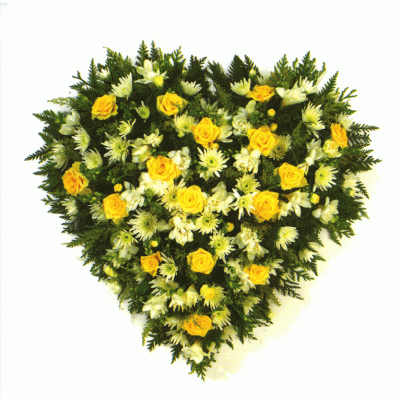 Yellow Open Heart 