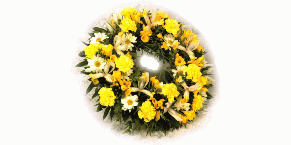 yellow open Wreath -