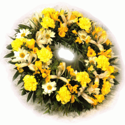 yellow open Wreath -