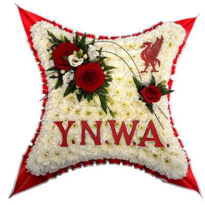 Red and White YNWA Cushion