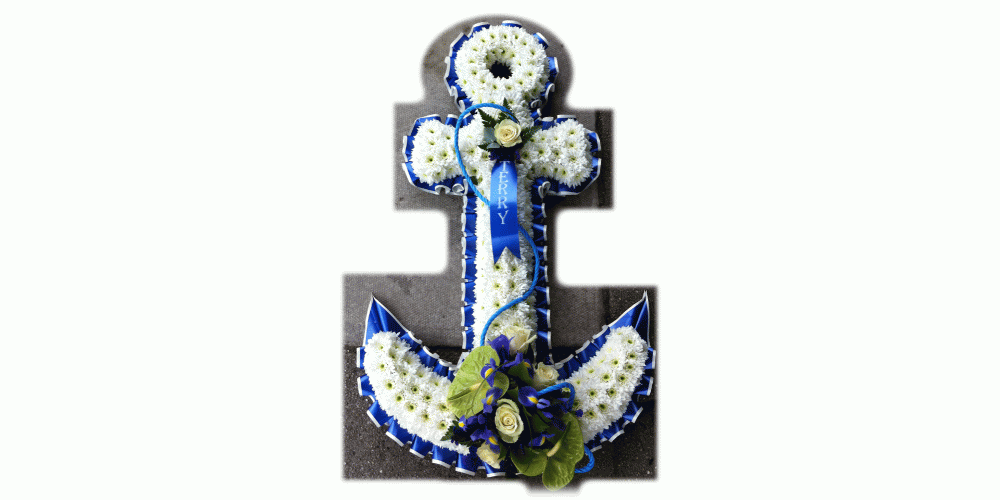 Everton blue coloured Anchor tribute