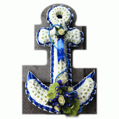 Everton blue coloured Anchor tribute