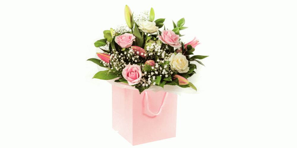 Strawberries & Cream Hand-tied Bouquet