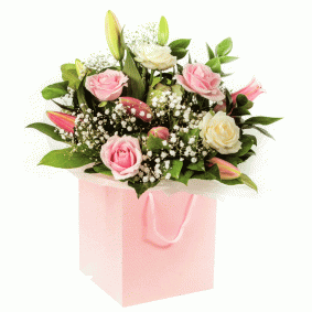 Strawberries & Cream Hand-tied Bouquet