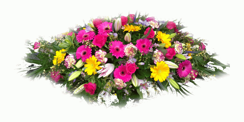  vivid casket spray 
