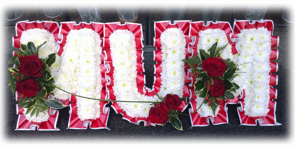 Mum Tribute - red and white