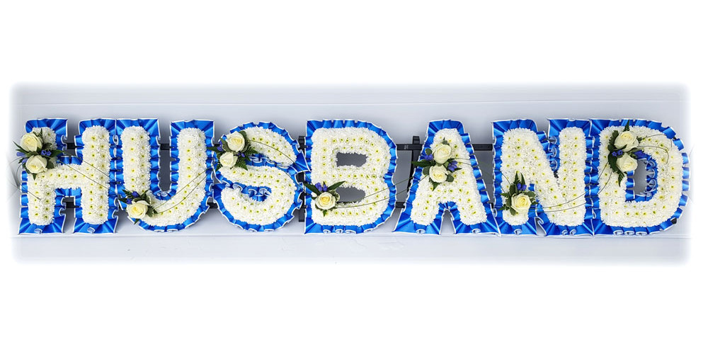 Husband Tribute - blue and white