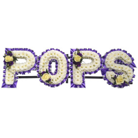 Pops Tribute- Purple and white Pops Tribute- Purple and white