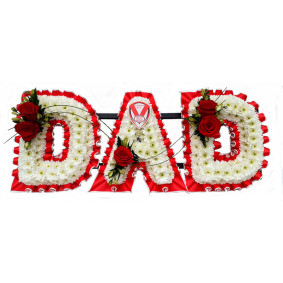 St Helens Dad Tribute- red and white