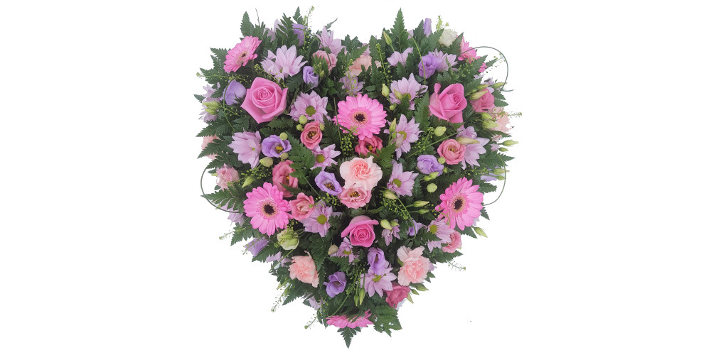 Open Design Heart - Pink