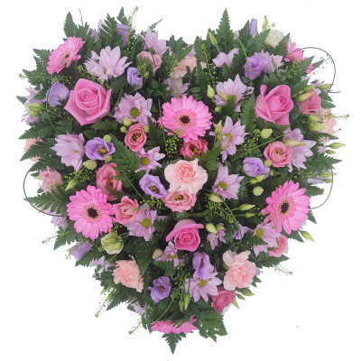 Open Design Heart - Pink