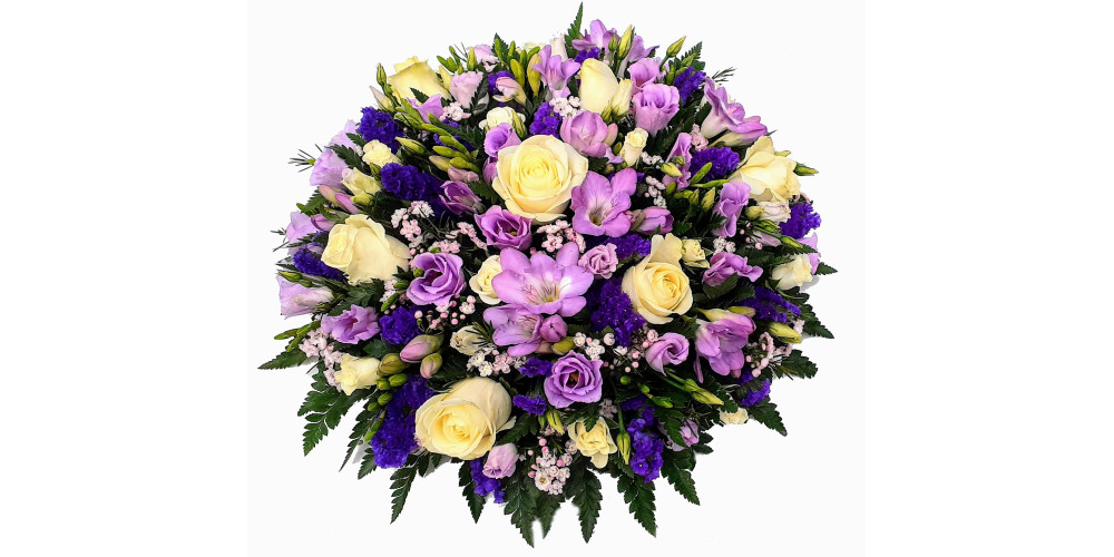 Lilac and White Open Posy Pad