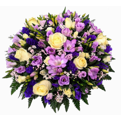 Lilac and White Open Posy Pad