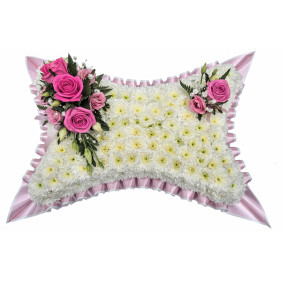 Pink and White Pillow Pink and White Pillow