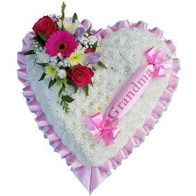 Pink and White Massed Heart Pink and White Massed Heart