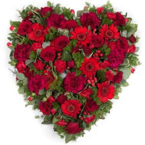 Open Design Heart - red Open Design Heart - red
