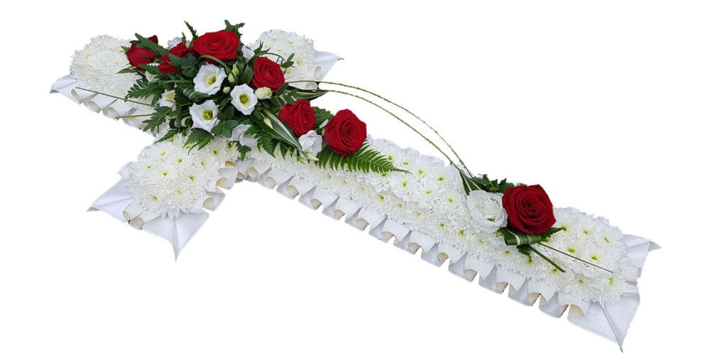 Massed Cross -  White and Red